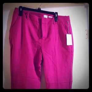 Fushia ankle pants
